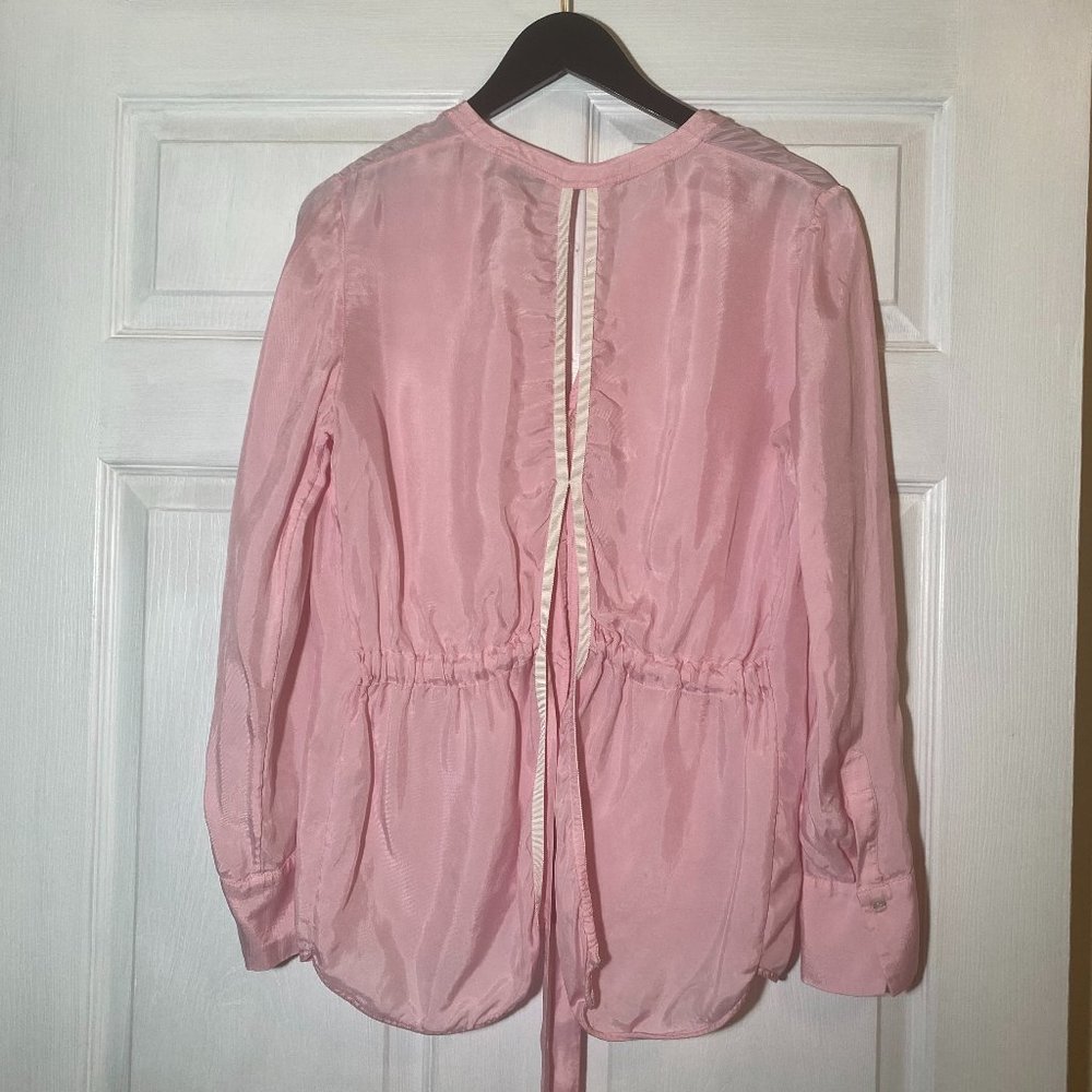 Sandro Shirt With Cut-Out And Bow At The Back Pink Women - Picture 3 of 8